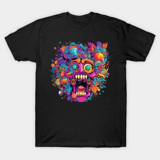 Lost in a world of vibrant colors and hallucinations T-Shirt